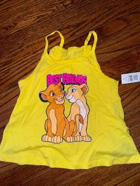 Girls Yellow Lion King Tank Top. NWT